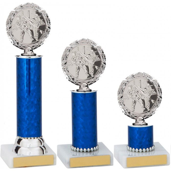 WREATH METAL TROPHY  - AVAILABLE IN 3 SIZES - CHOICE OF SPORTS CENTRE 